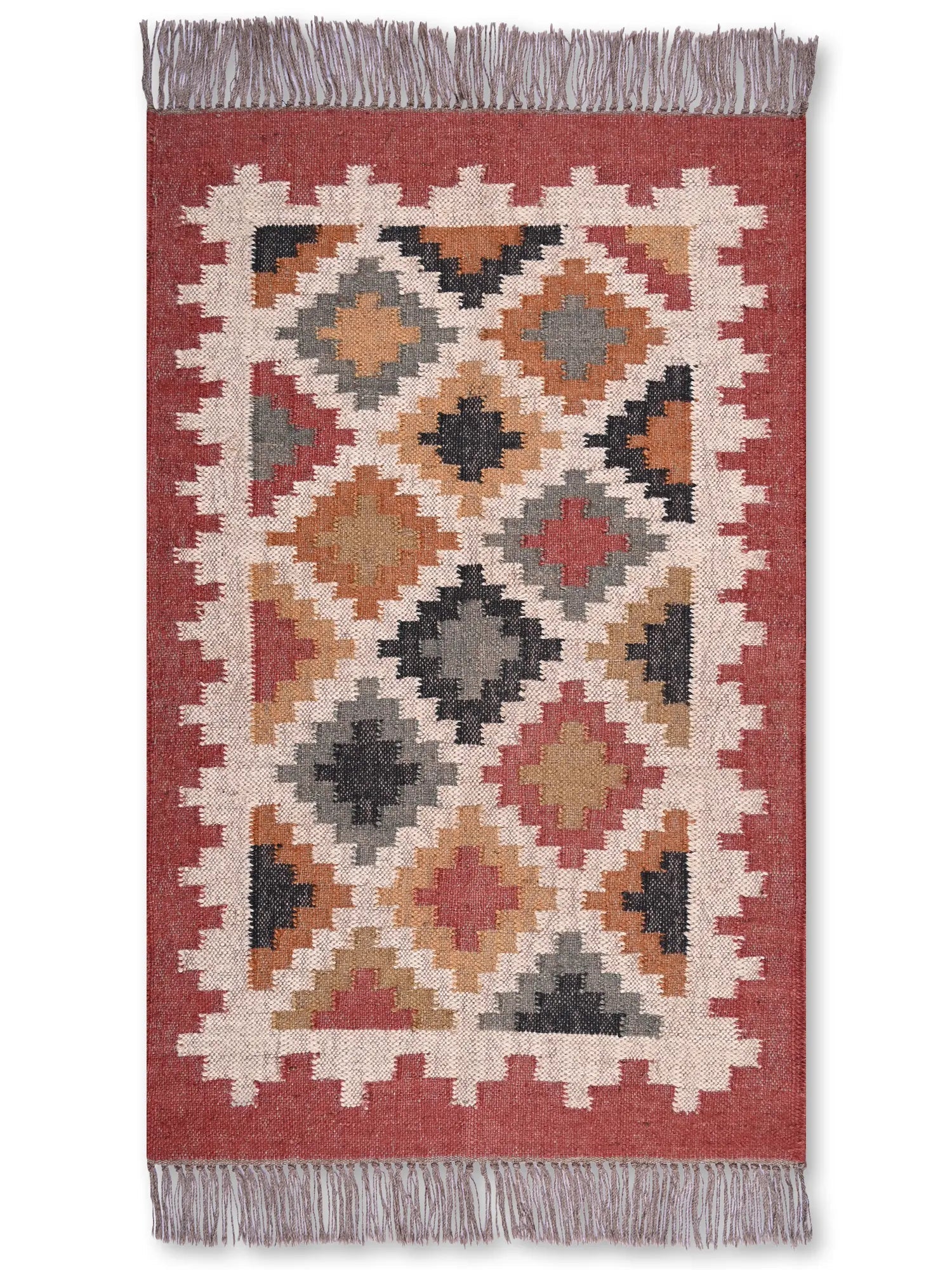 alfombras kililm pasillo 75x120 multicolor necha a mano en fibras naturale