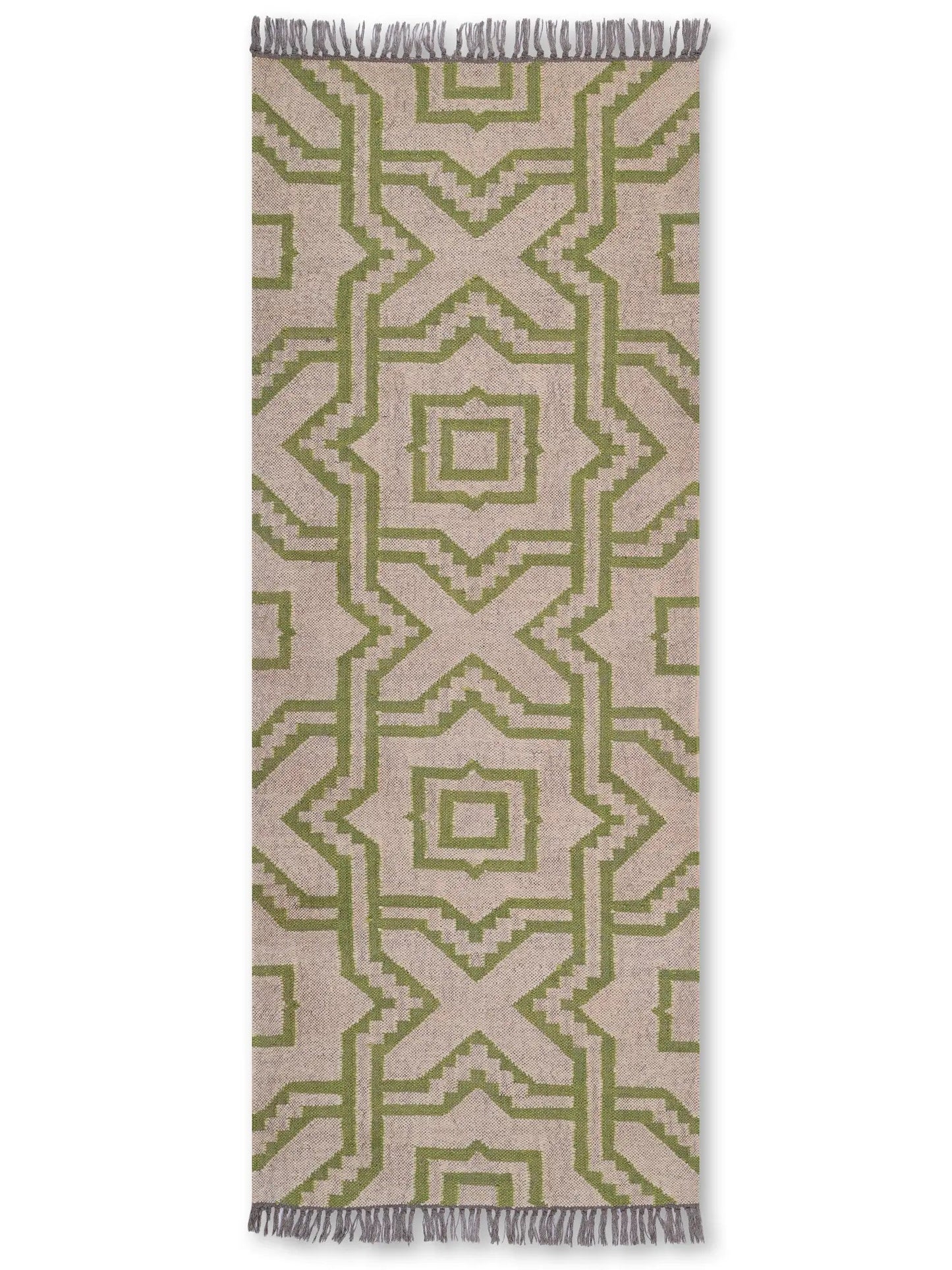 alfombras kilim pasillo 75x180 beige hecha a mano en fibras naturales
