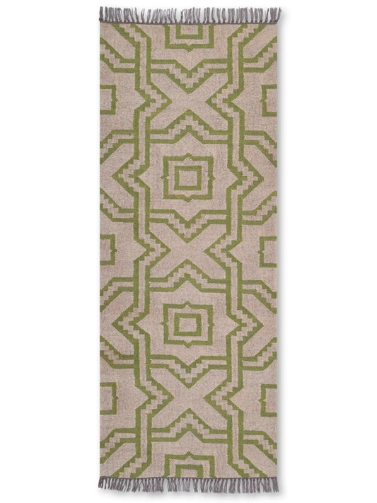 alfombras kilim pasillo 75x180 beige hecha a mano en fibras naturales
