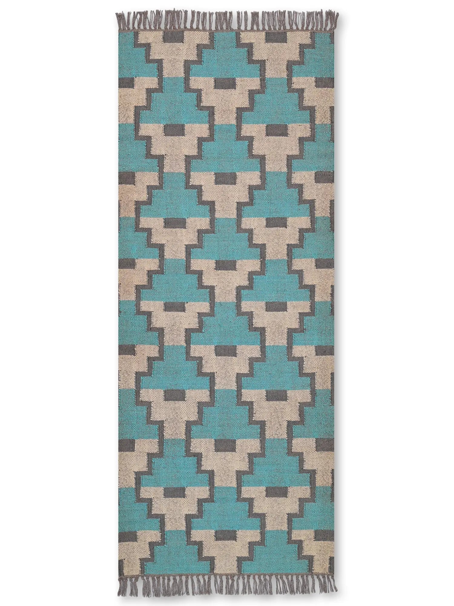 alfombras kililm pasillo 75x180 multicolor necha a mano en fibras naturales