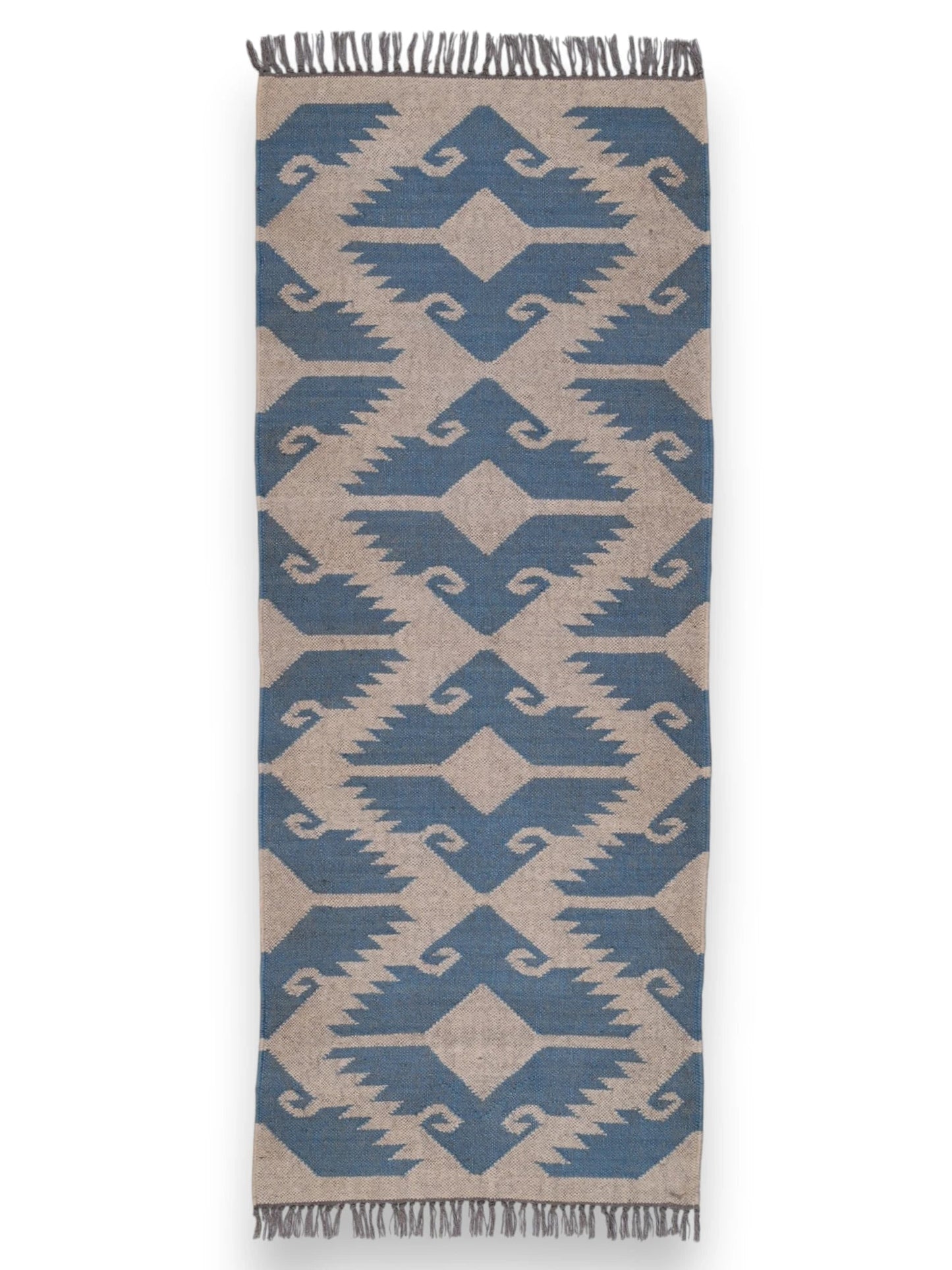 alfombras kilim pasillo 75x180 beige hecha a mano en fibras naturales