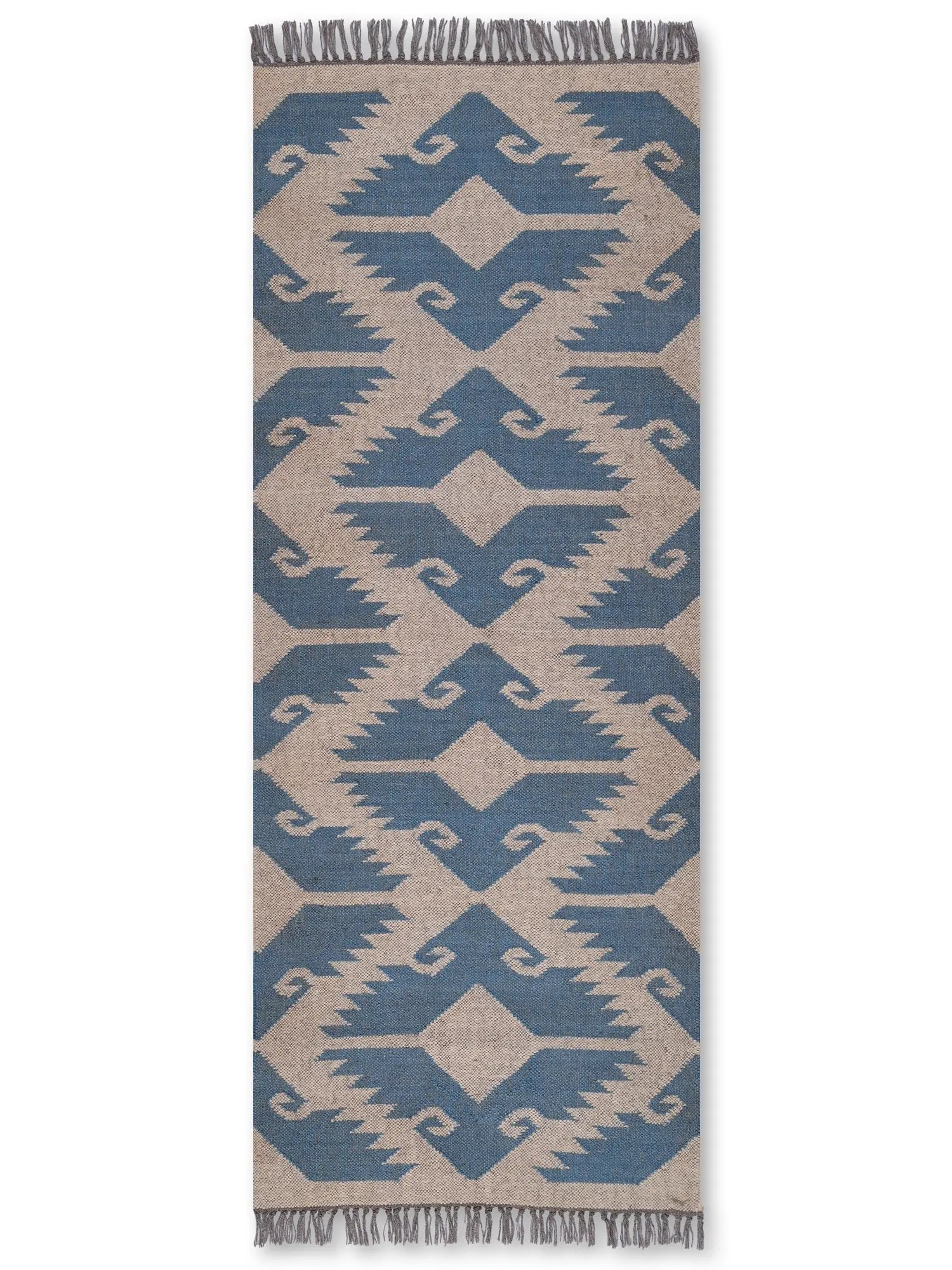 alfombras kilim pasillo 75x180 beige hecha a mano en fibras naturales