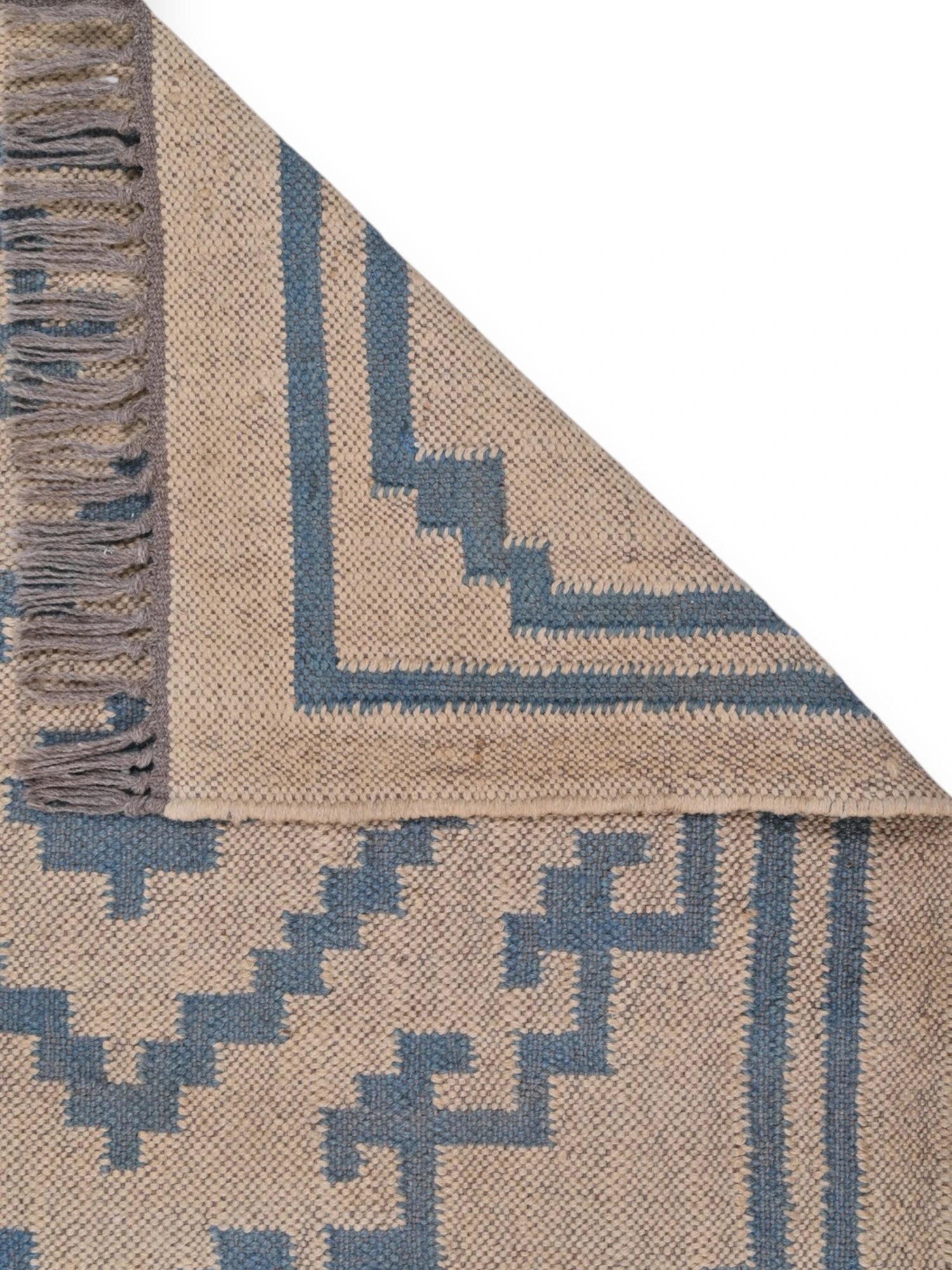 Detalle de alfombras kililm pasillo 75x180 beige naturales
