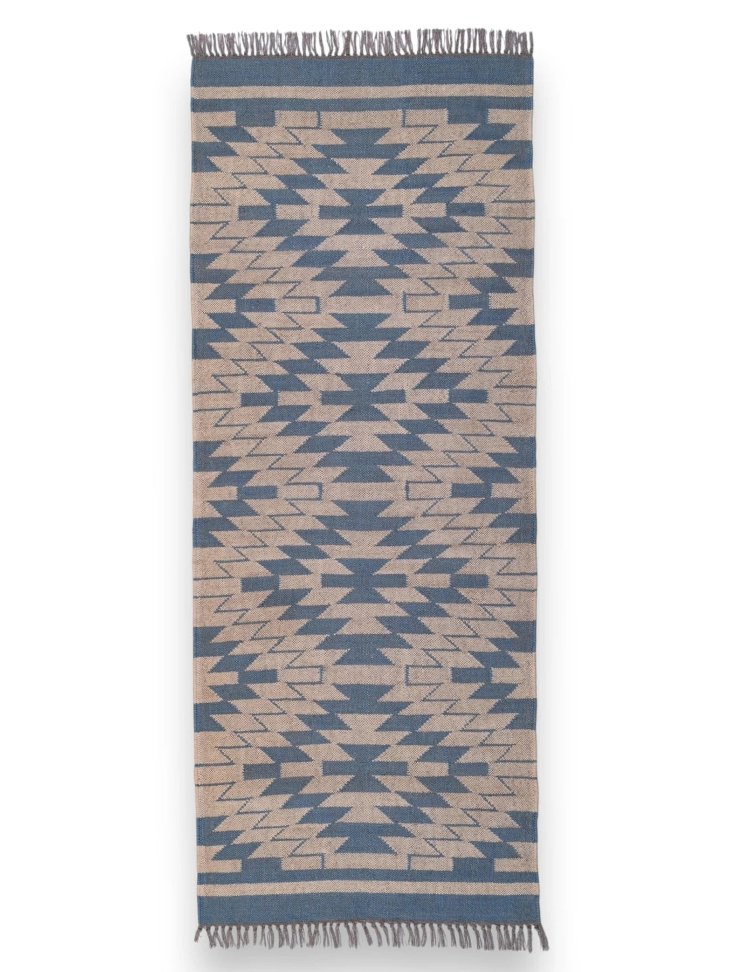 alfombras kilim pasillo 75x180 beige hecha a mano en fibras naturales