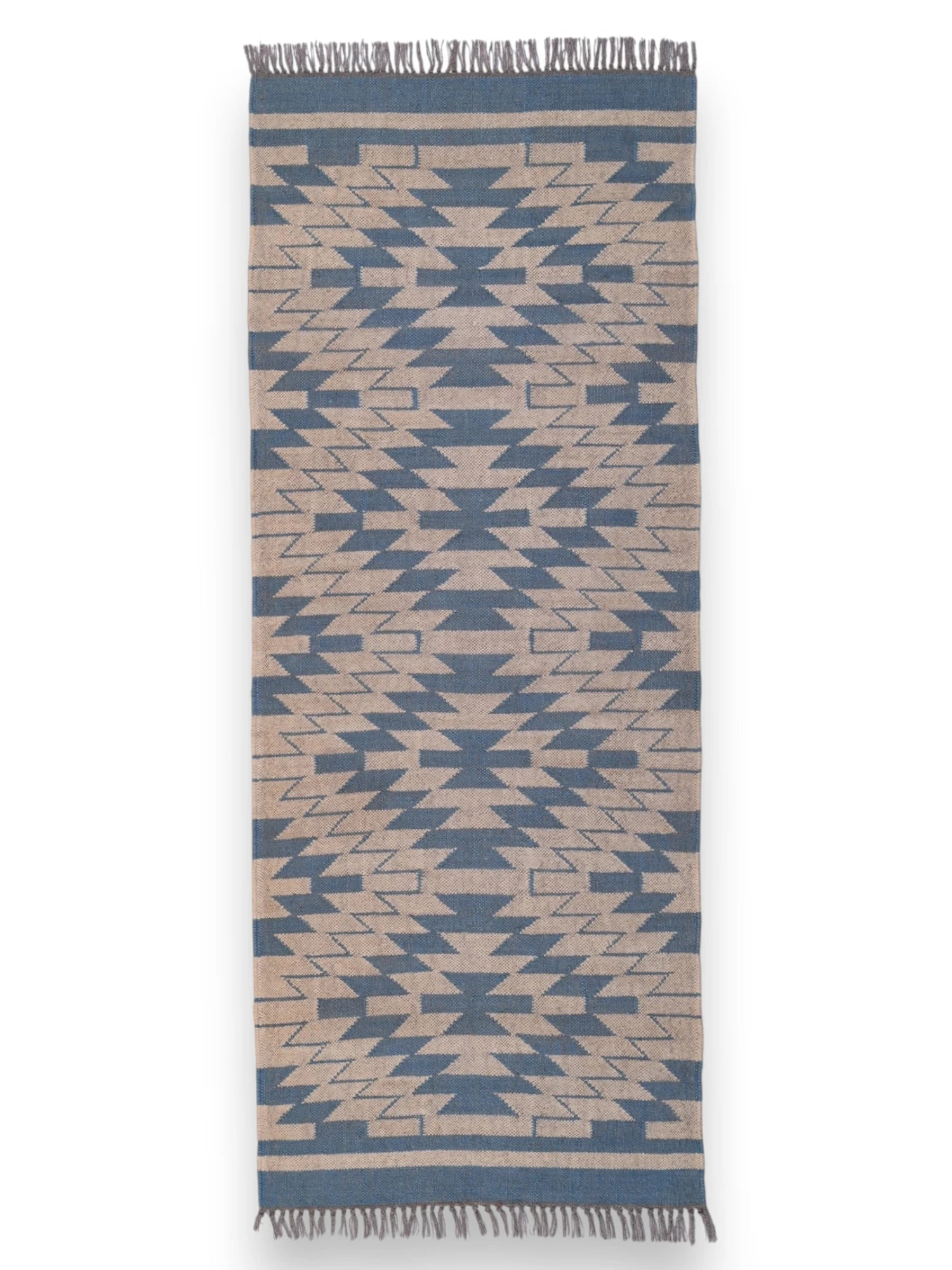 alfombras kilim pasillo 75x180 beige hecha a mano en fibras naturales