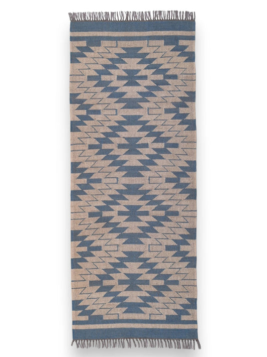 alfombras kilim pasillo 75x180 beige hecha a mano en fibras naturales