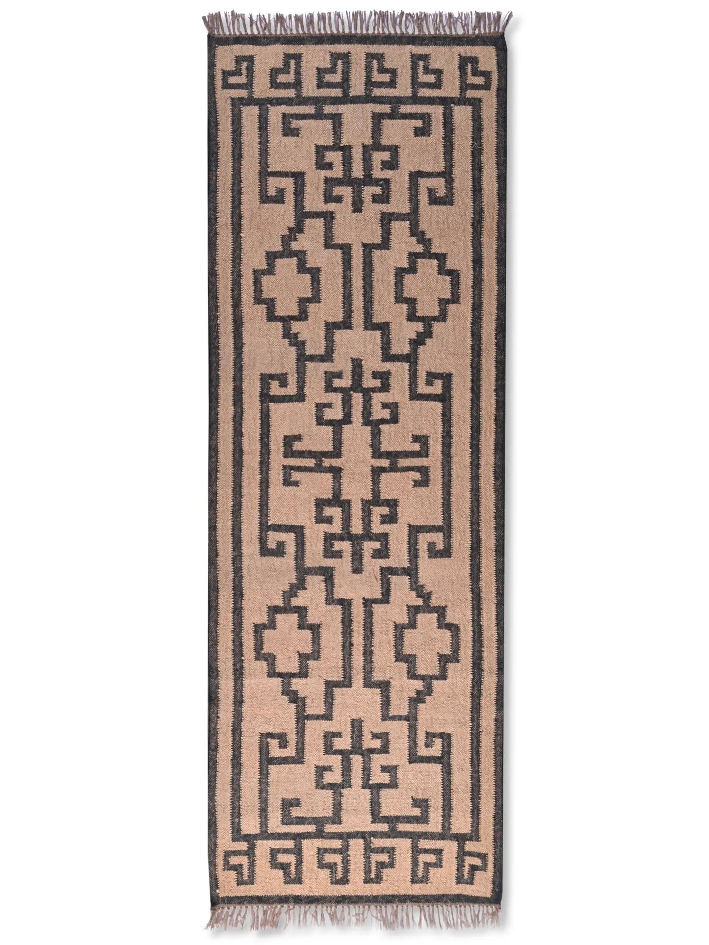 alfombras kililm pasillo 75x240 multicolor necha a mano en fibras naturales