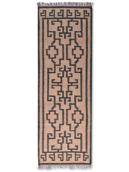 alfombras kililm pasillo 75x240 multicolor necha a mano en fibras naturales