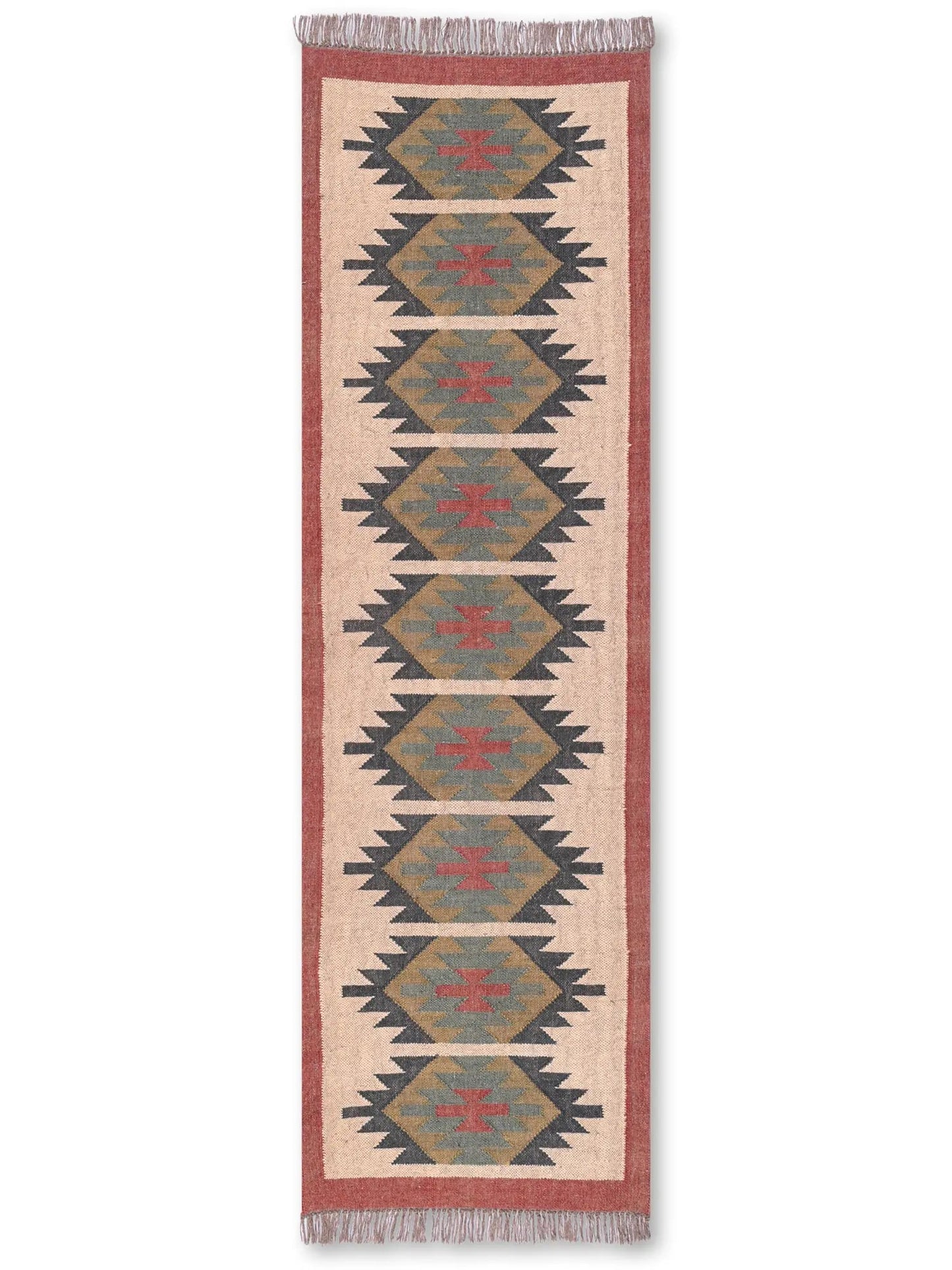 alfombras kilim pasillo 75x240 multicolor hecha a mano en fibras naturales
