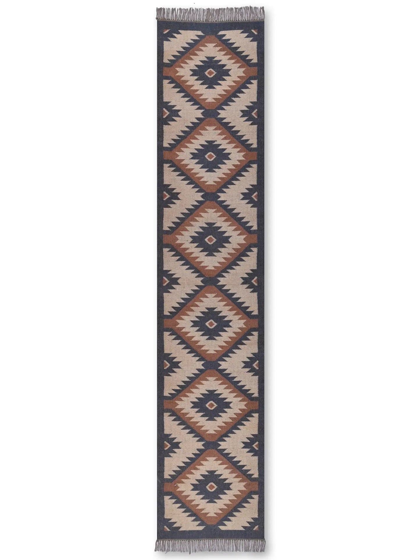 alfombras kilim pasillo 75x360 multicolor hecha a mano en fibras naturales

