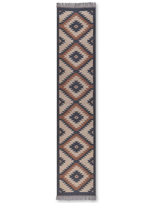 alfombras kilim pasillo 75x360 multicolor hecha a mano en fibras naturales
