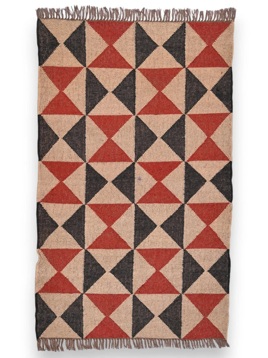 alfombras kililm pasillo 90x150 multicolor necha a mano en fibras naturales