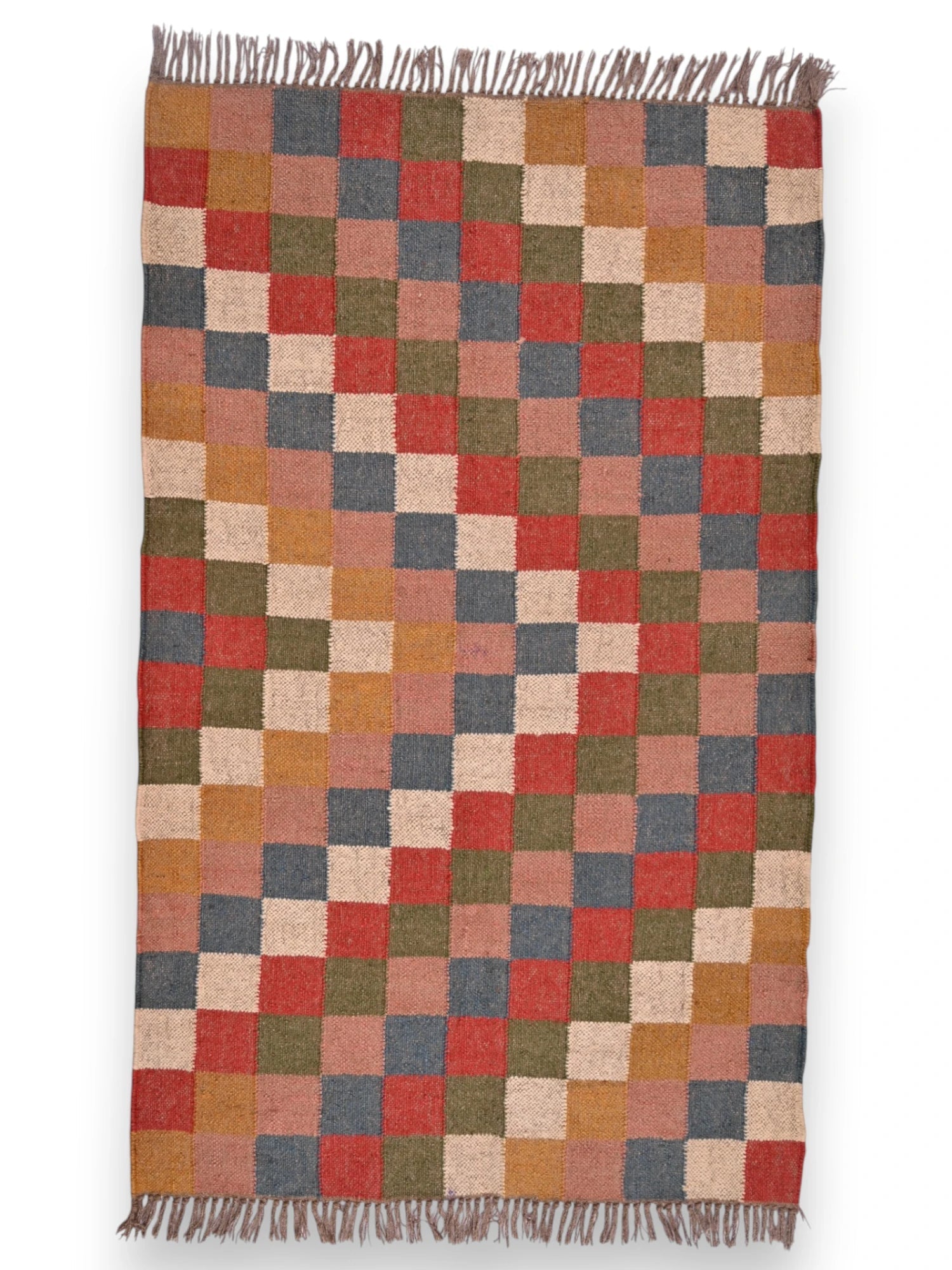 alfombras kililm pasillo 90x150 multicolor necha a mano en fibras naturales
