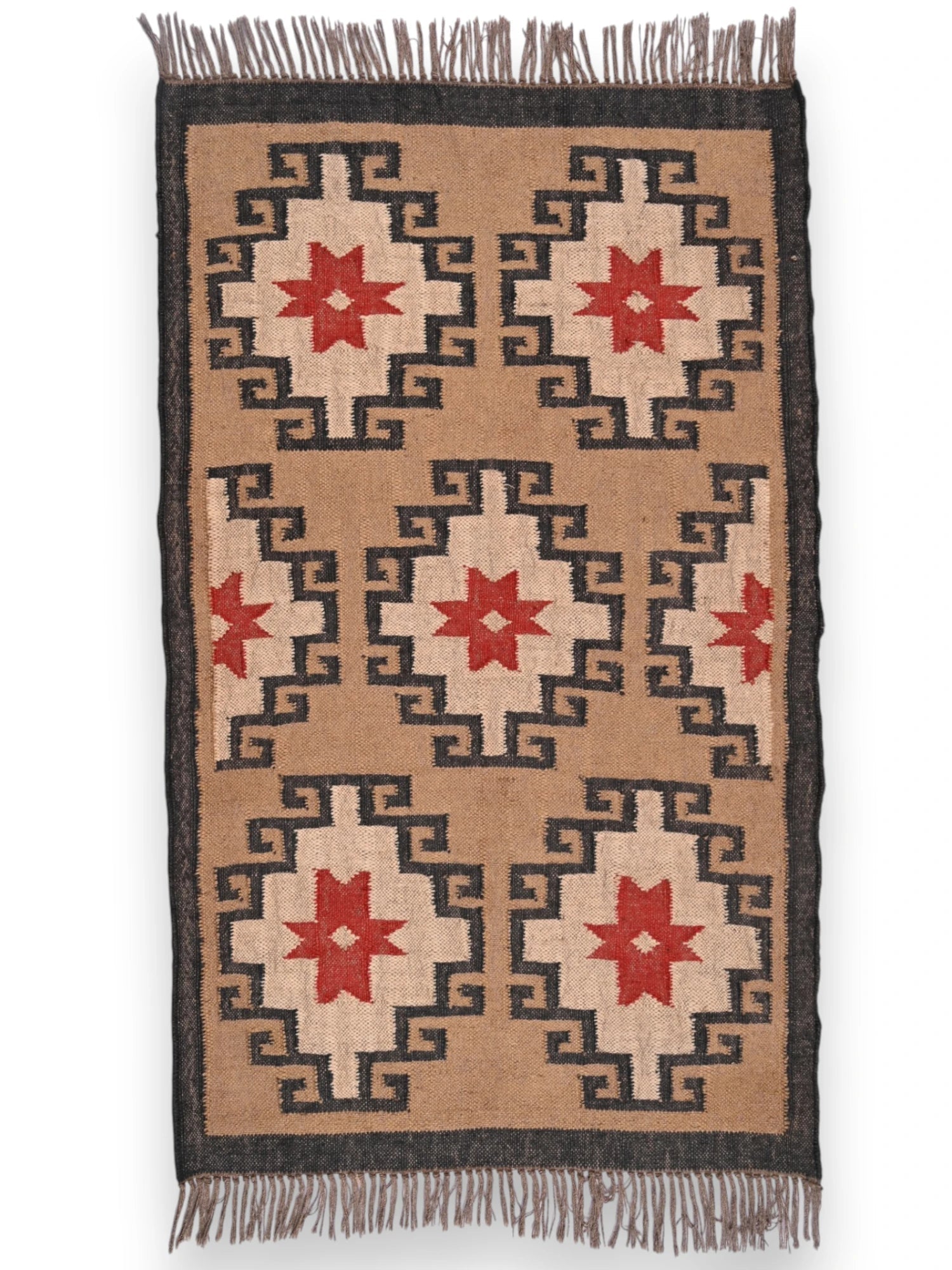 alfombras kililm pasillo 90x150 multicolor necha a mano en fibras naturales